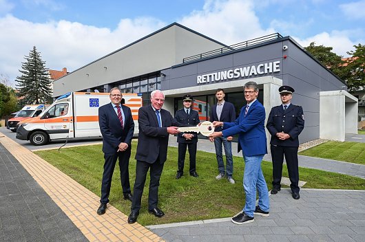 Bild zeigt Rettungswache Halle am BG Klinikum Bergmannstrost | Halle (Saale)