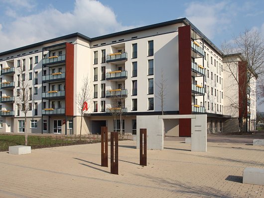 Bild zeigt Umbau/Modernisierung Wohnquartier Conrad - Fromann - Straße 11 - 27 | Nordhausen 